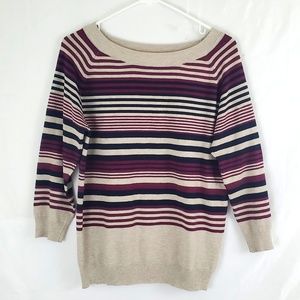 Joshep A. Multicolor striped sweater